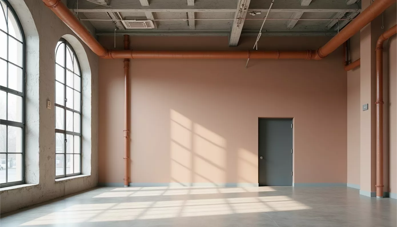 Industrial painted interior